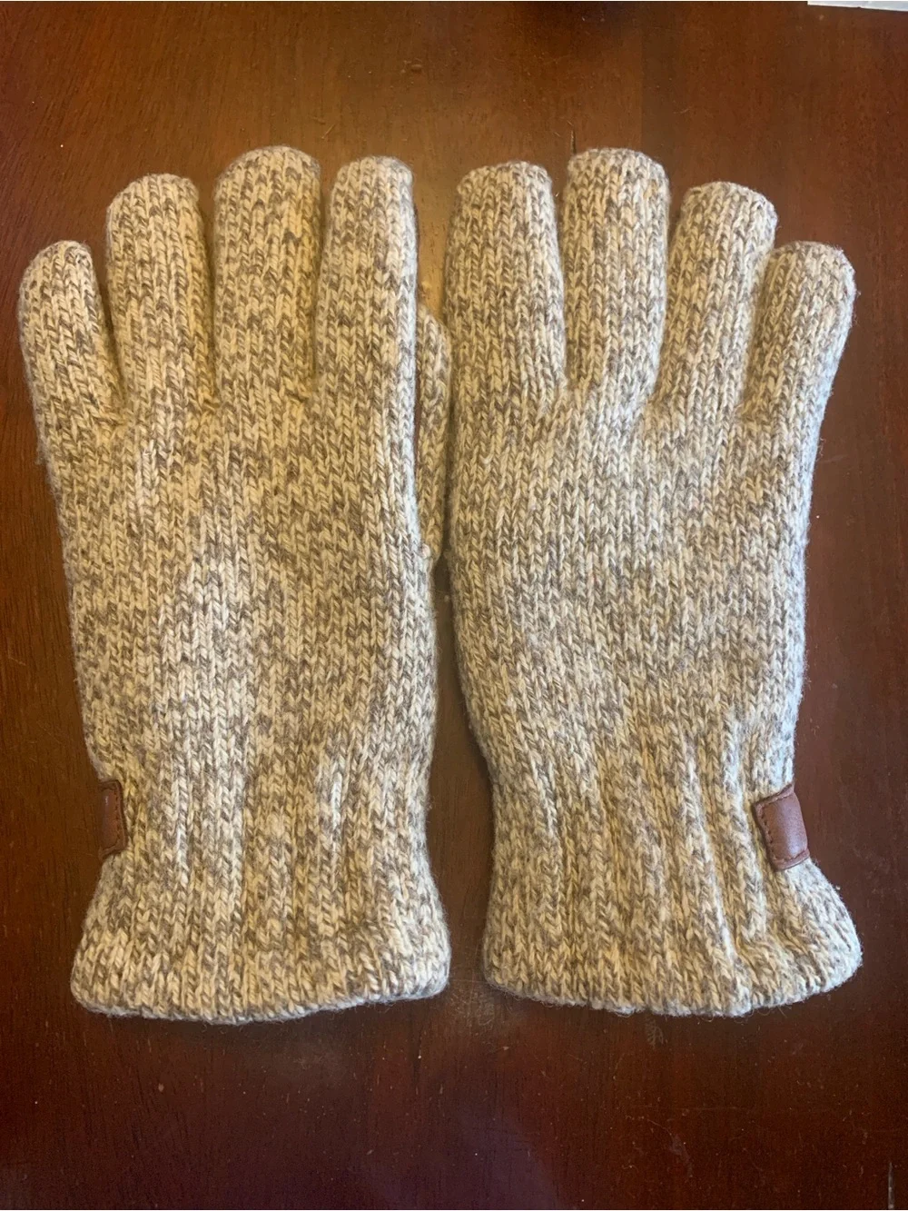 Vintage Gates Thinsulate Thermal Wool  and Leather Gloves